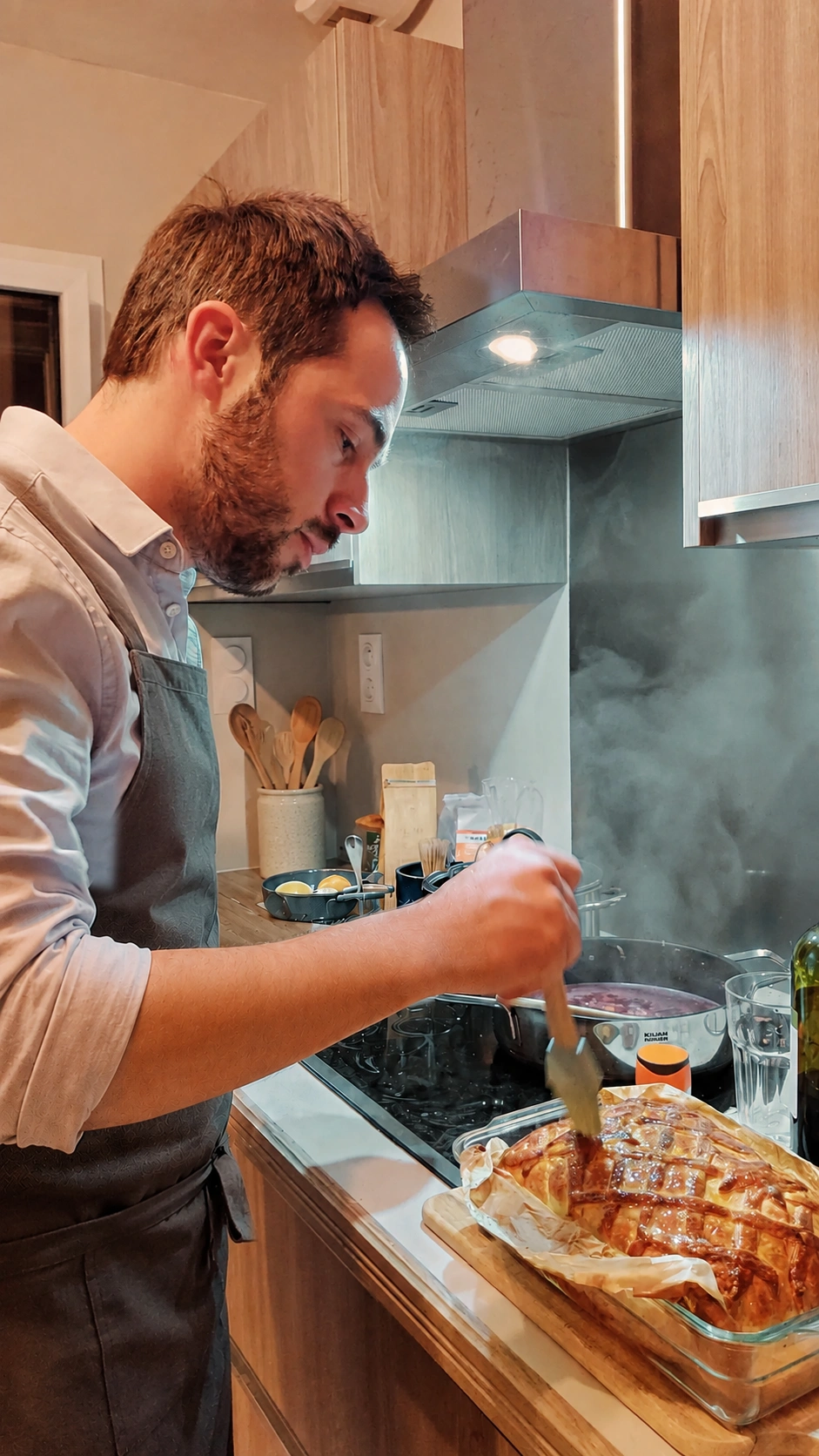 Portrait de Hugo, cuisinier à domicile